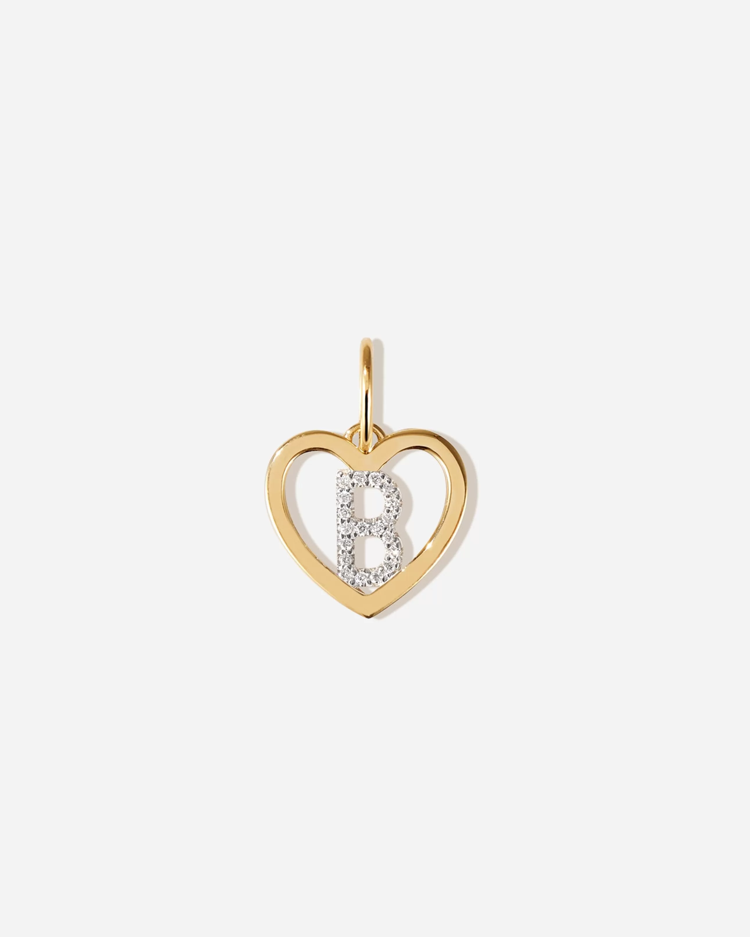 Online BRUNA The Label Amour Letter Charm Or jaune 14ct et diamants de laboratoire