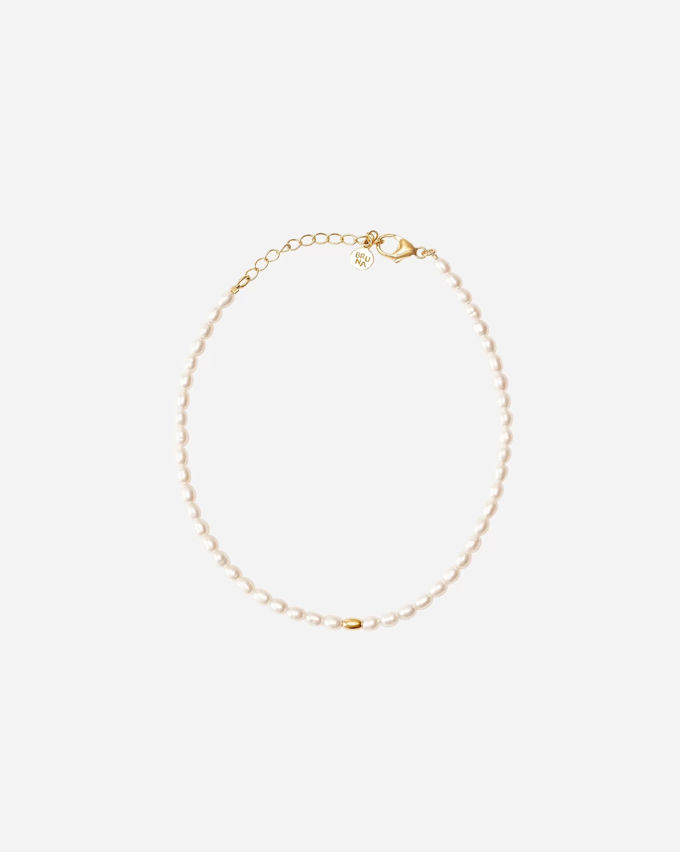 Discount BRUNA The Label Antibes Anklet Or vermeil 18ct et perles