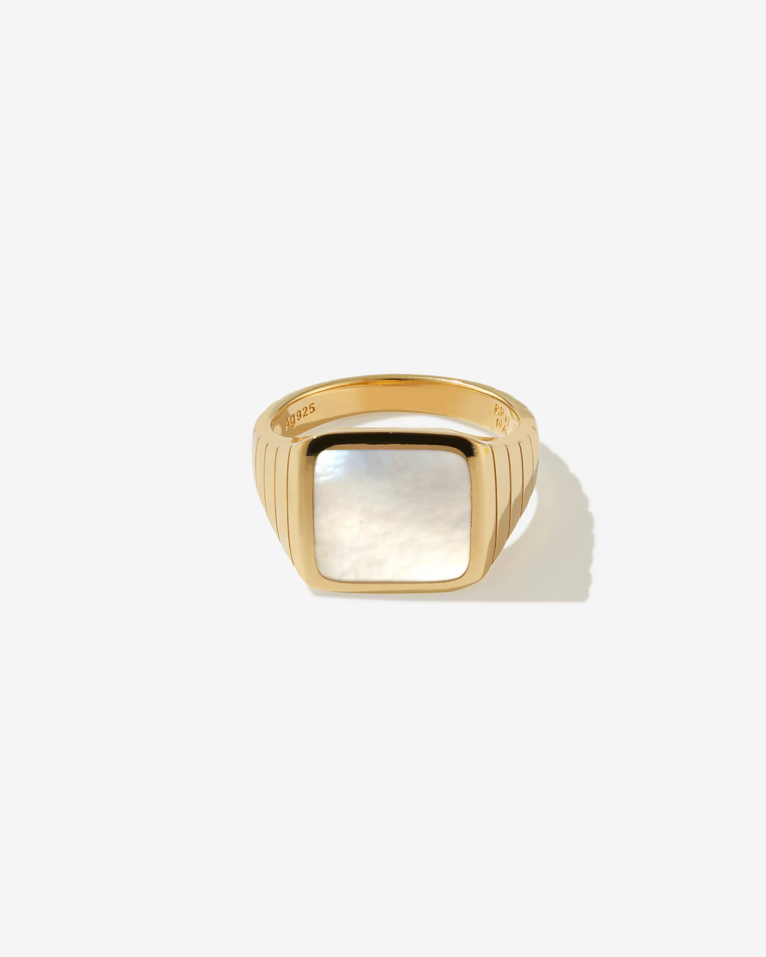 Clearance BRUNA The Label Avino Pearl Ring Or vermeil 18ct et perles