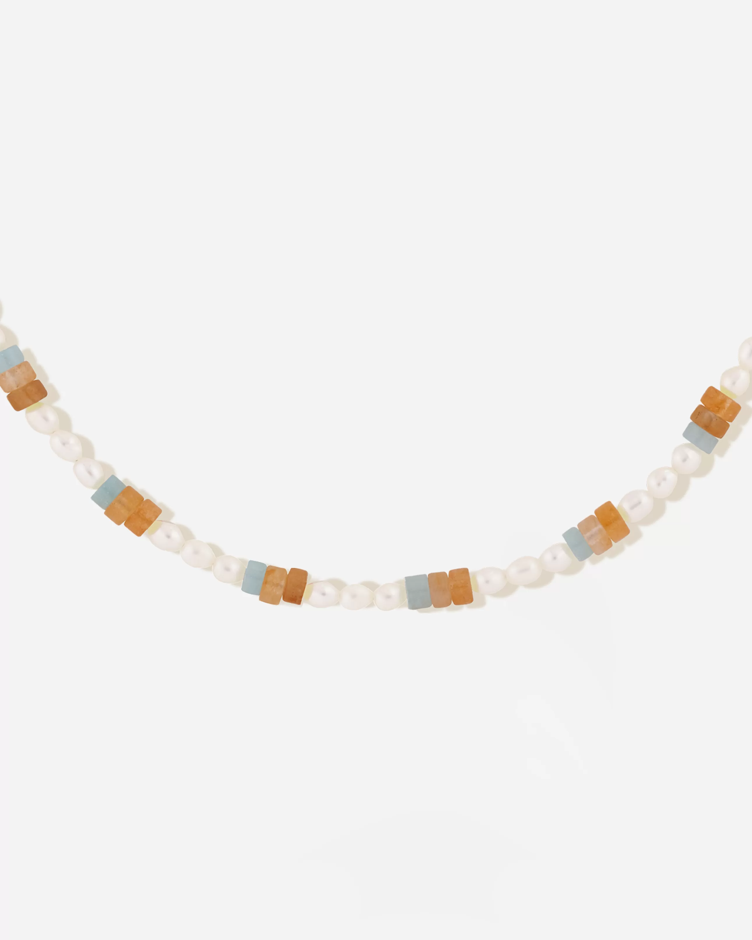 Shop BRUNA The Label Azur Necklace Or vermeil 18ct et perles