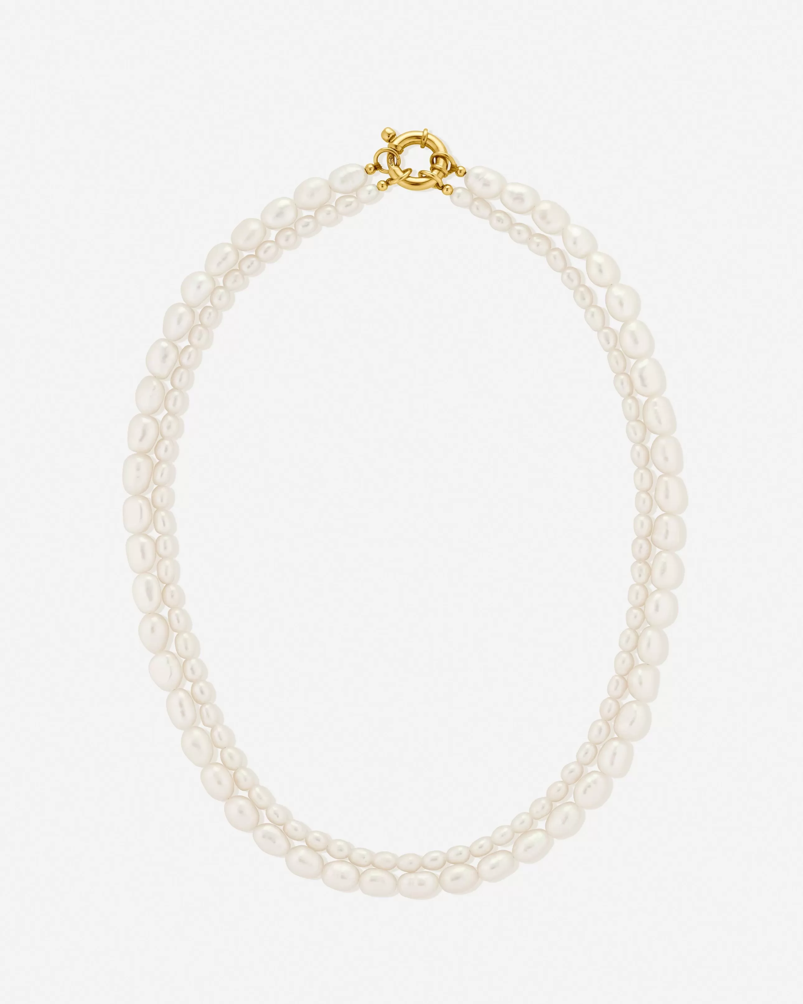 Online BRUNA The Label Baia Necklace Or vermeil 18ct et perles