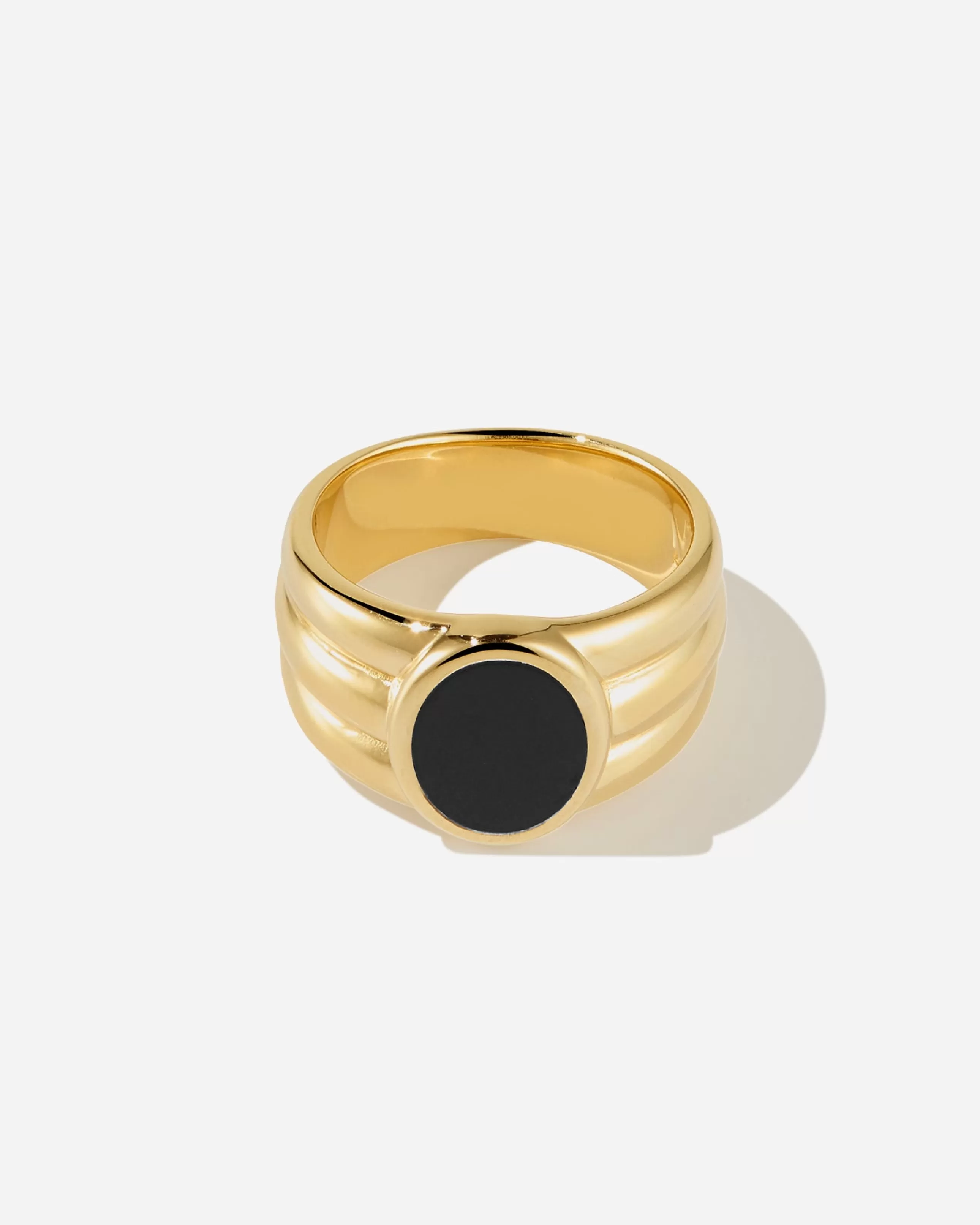 Best BRUNA The Label Benevento Onyx Ring Or vermeil 18ct et pierres