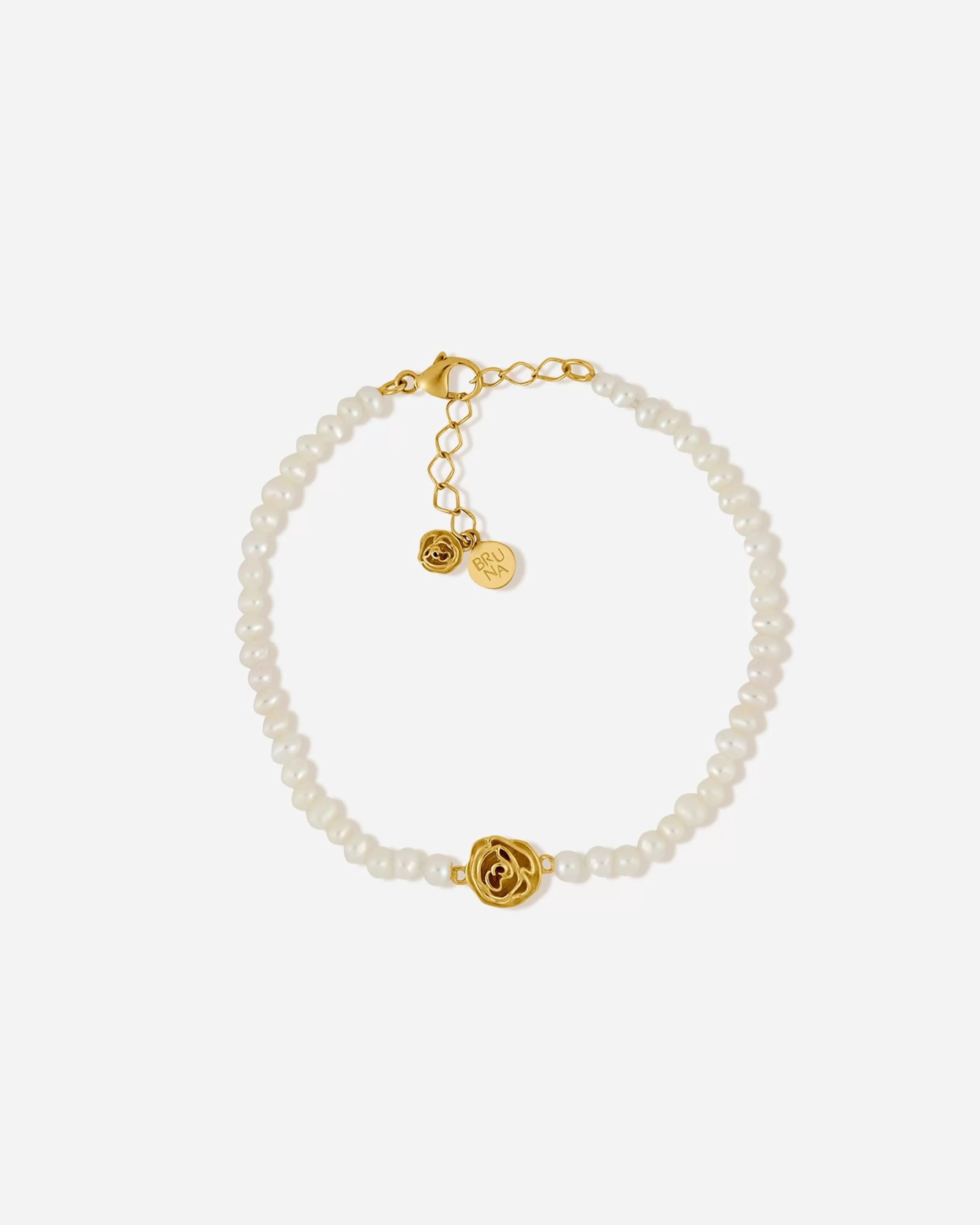 Best BRUNA The Label Biarritz Bracelet Or vermeil 18ct et perles