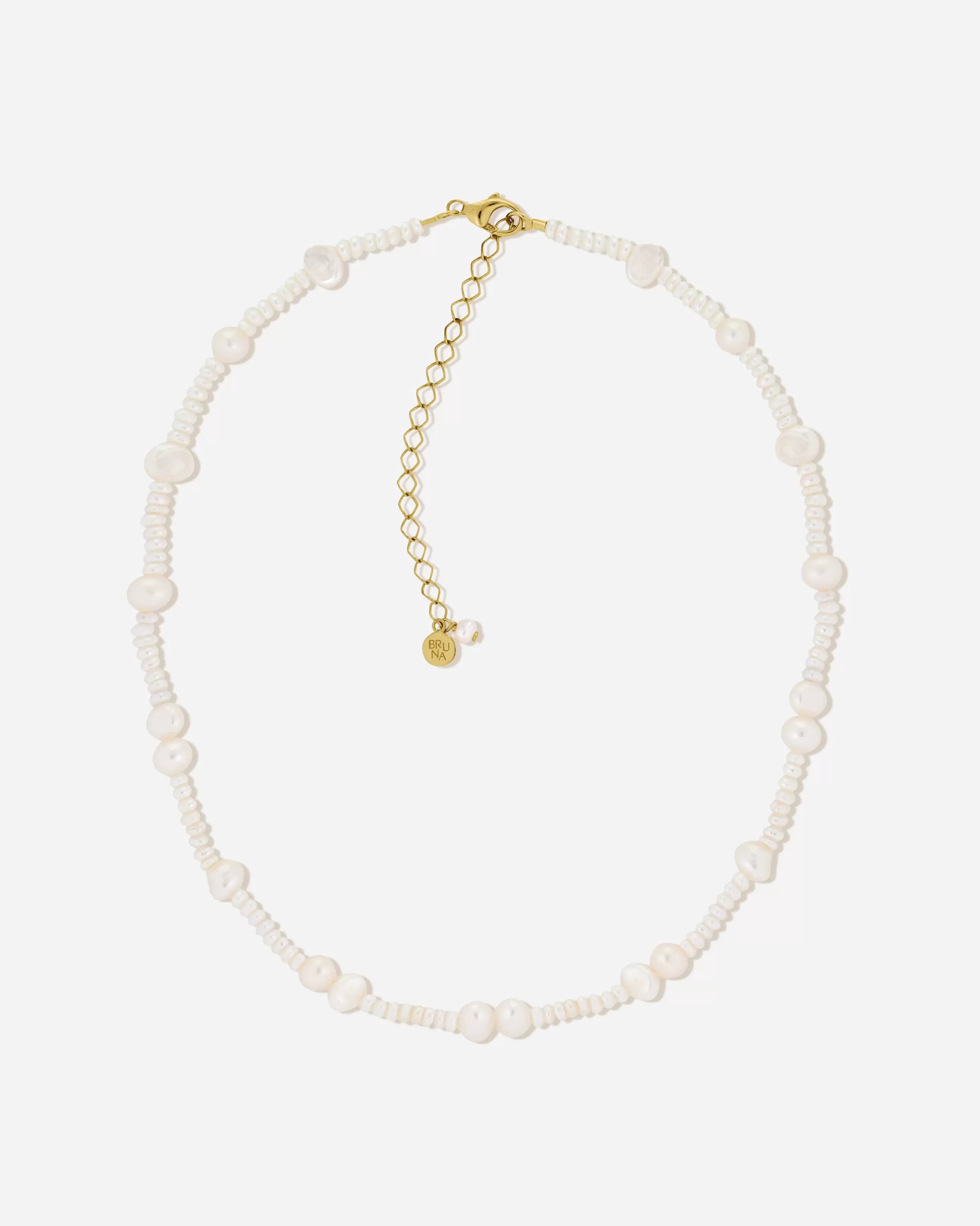 Online BRUNA The Label Borchia Choker Or vermeil 18ct et perles