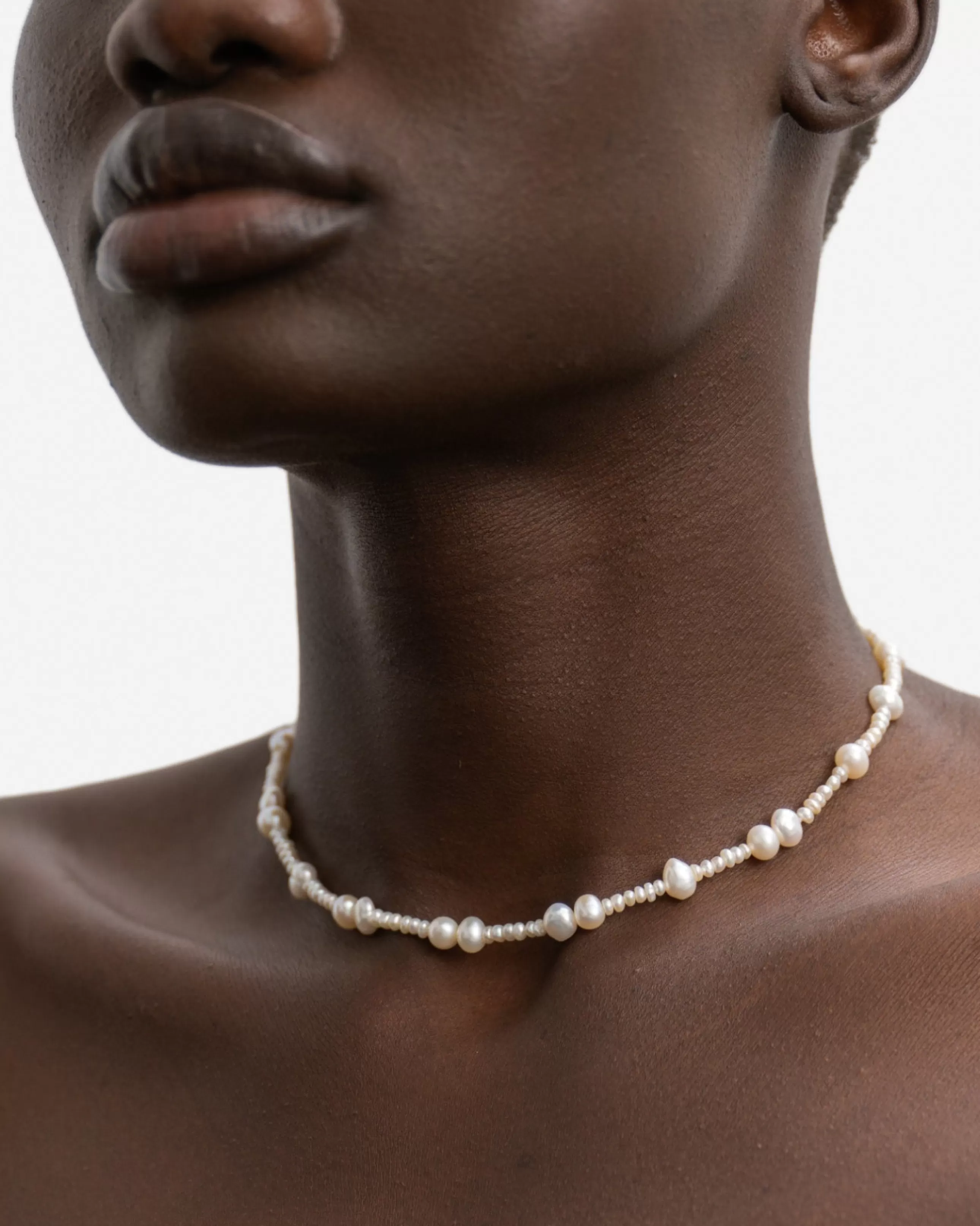 Online BRUNA The Label Borchia Choker Or vermeil 18ct et perles