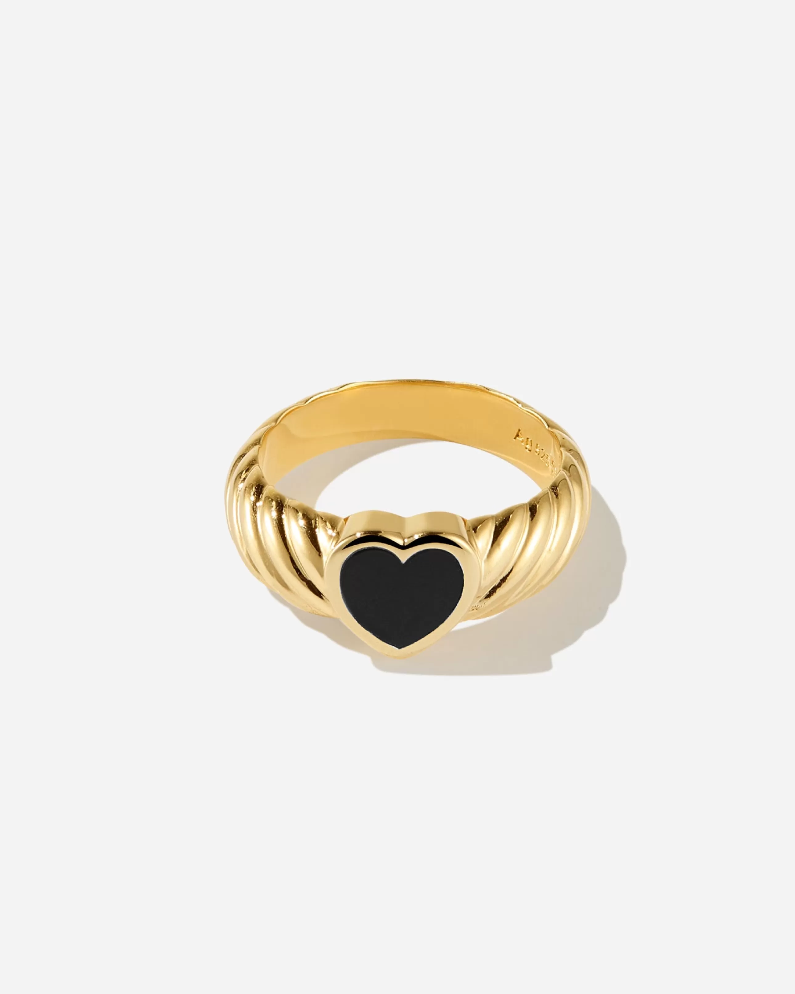 Outlet BRUNA The Label Corvina Onyx Ring Or vermeil 18ct et pierres