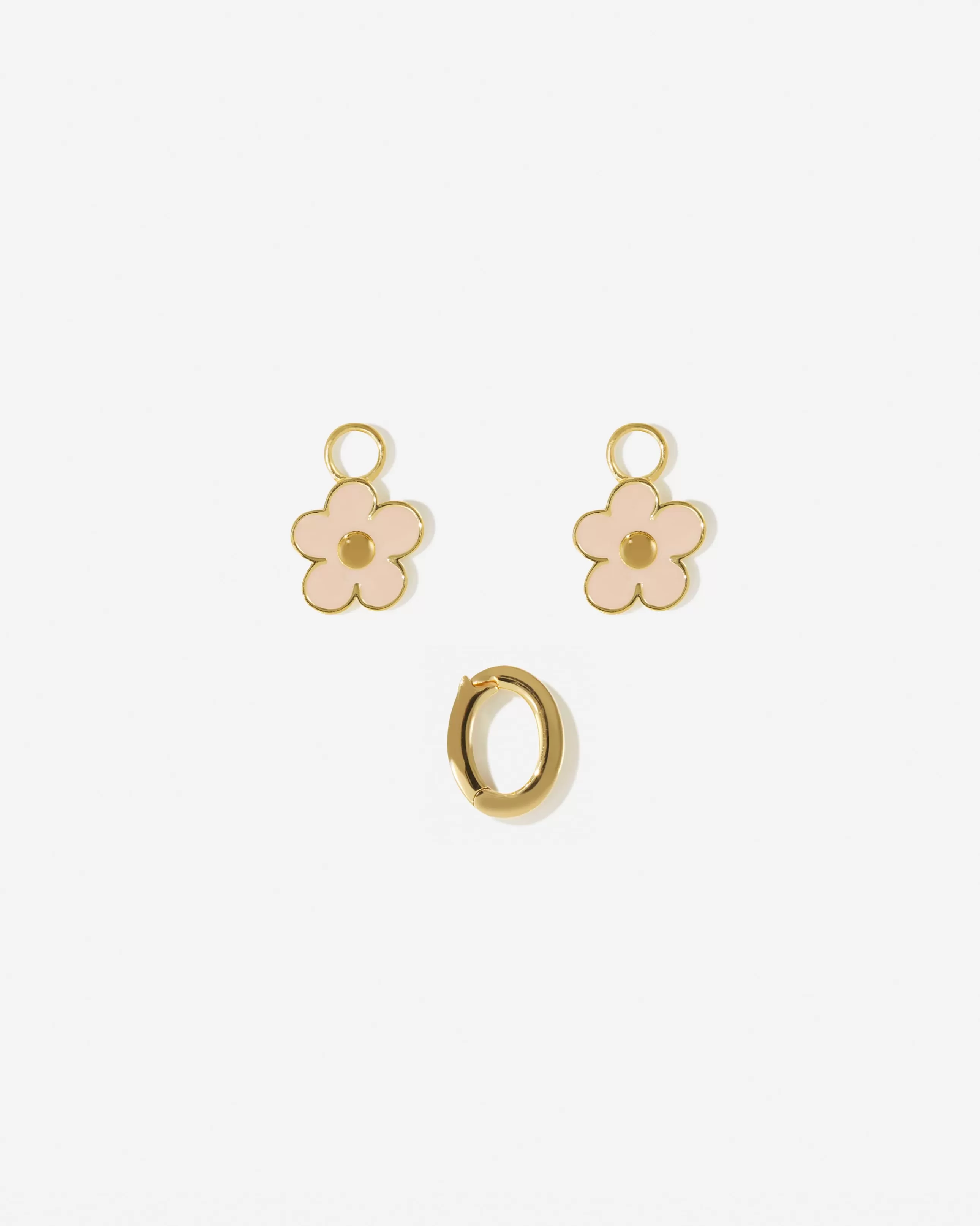 Fashion BRUNA The Label Fleur Small Charm Seashell Or vermeil 18ct et émail