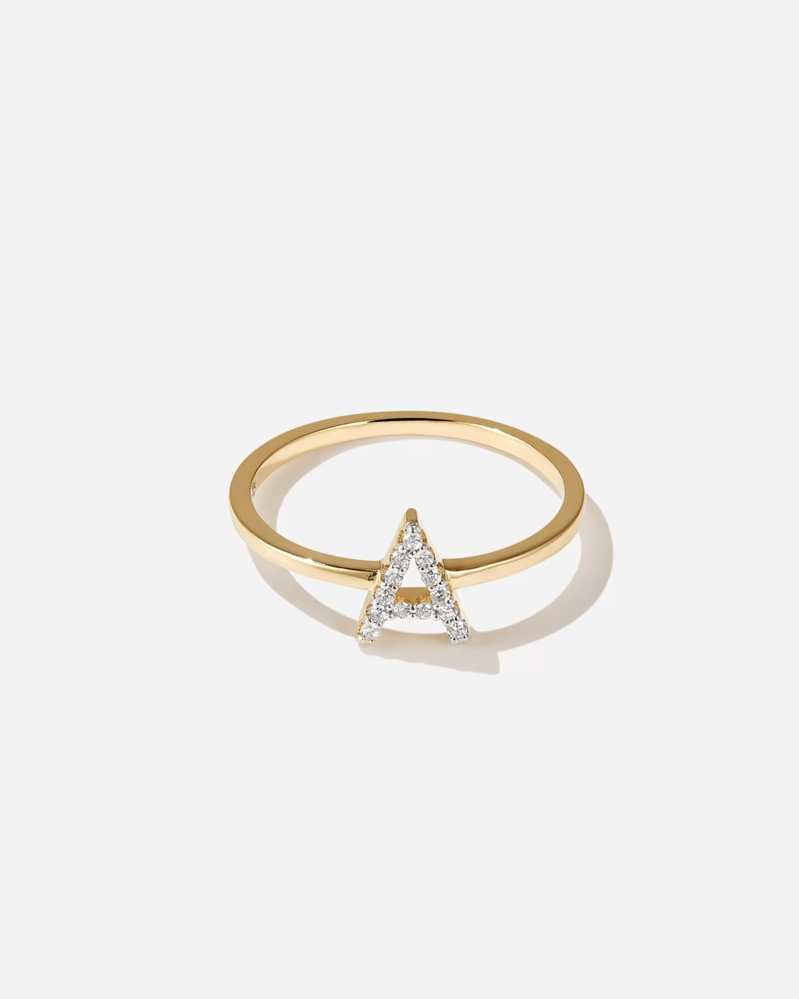 Discount BRUNA The Label Lab-Grown Diamond Letter Ring Or jaune 14ct