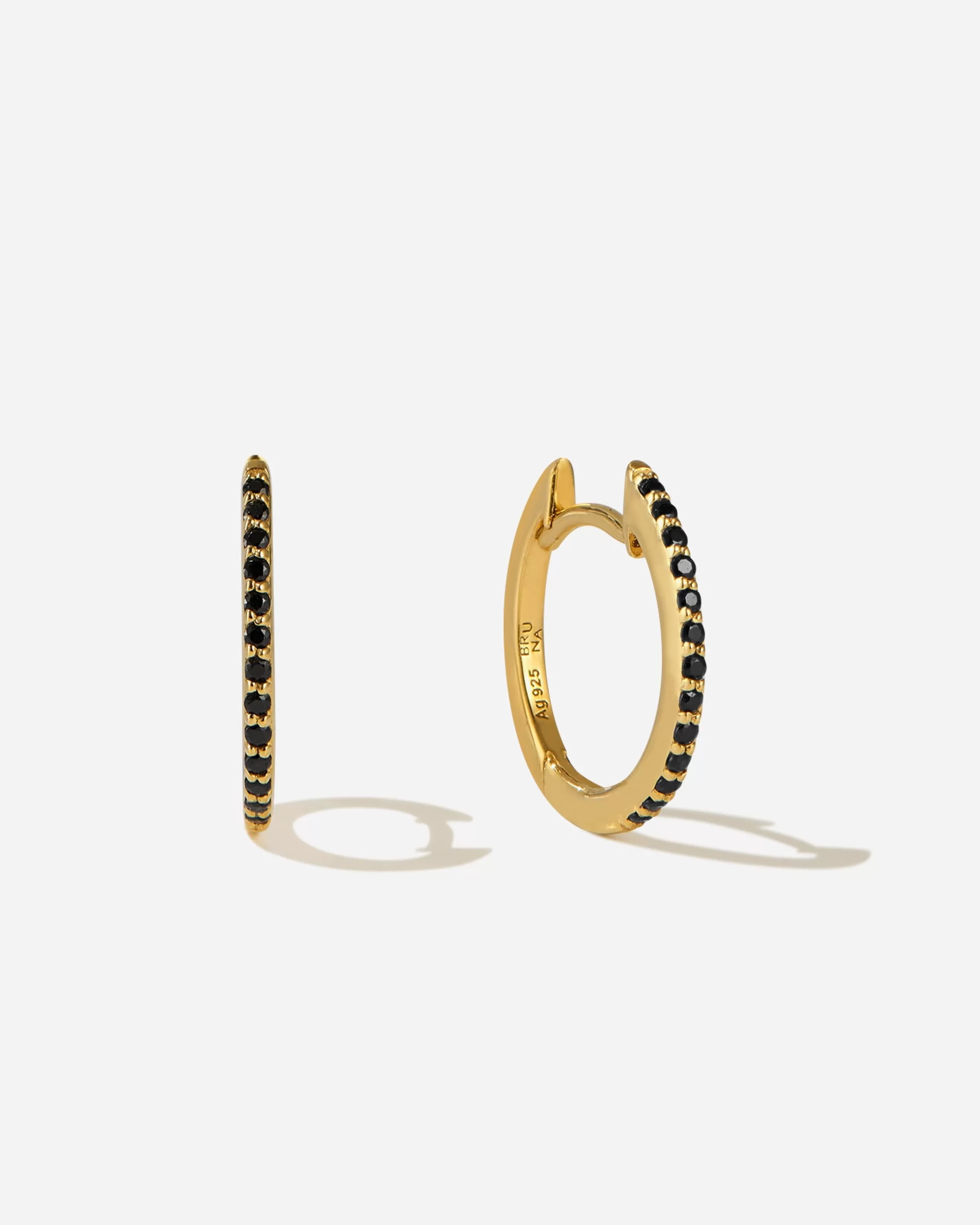 Discount BRUNA The Label Lumière Onyx Hoops