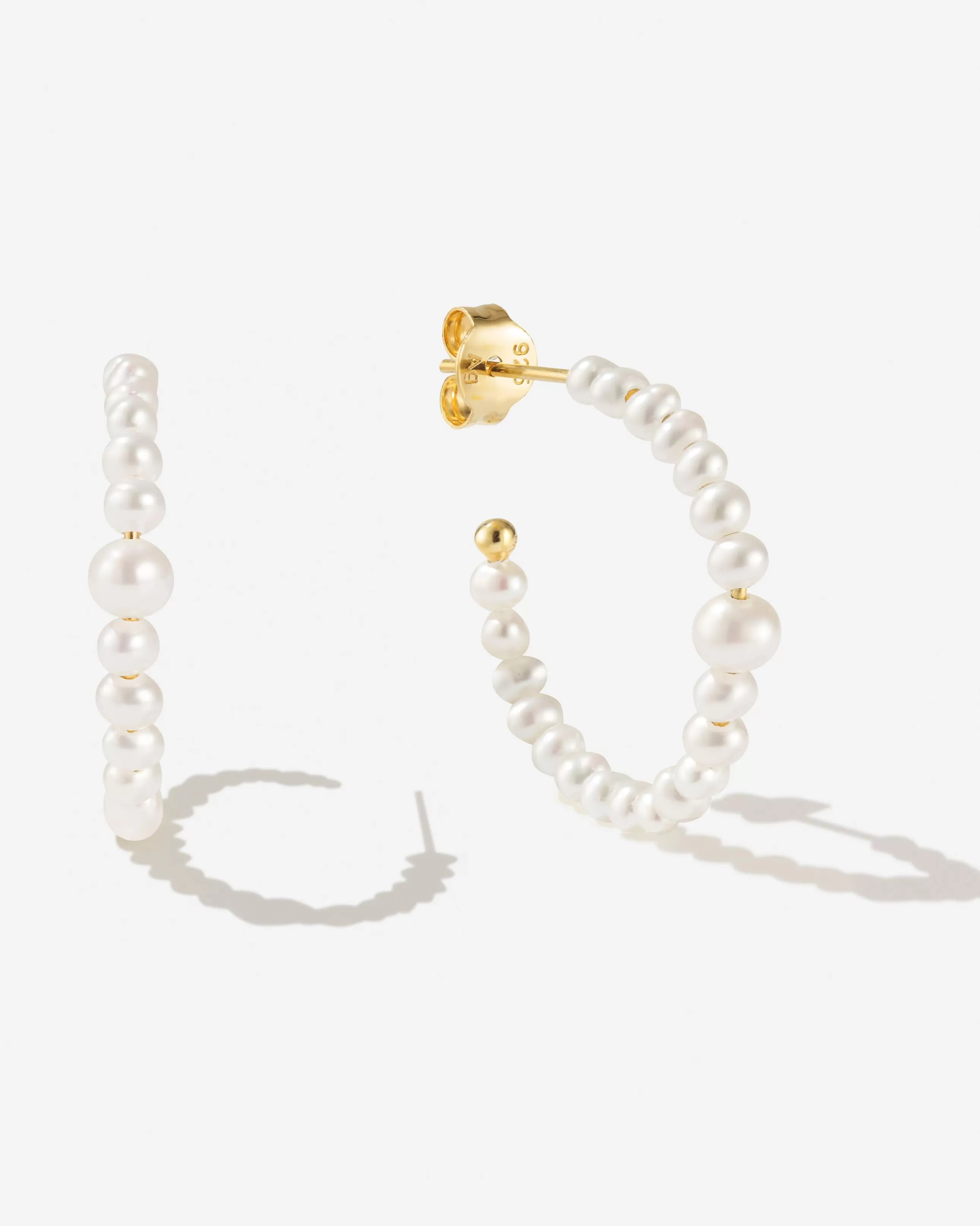 Flash Sale BRUNA The Label Marinella Hoops Or vermeil 18ct et perles