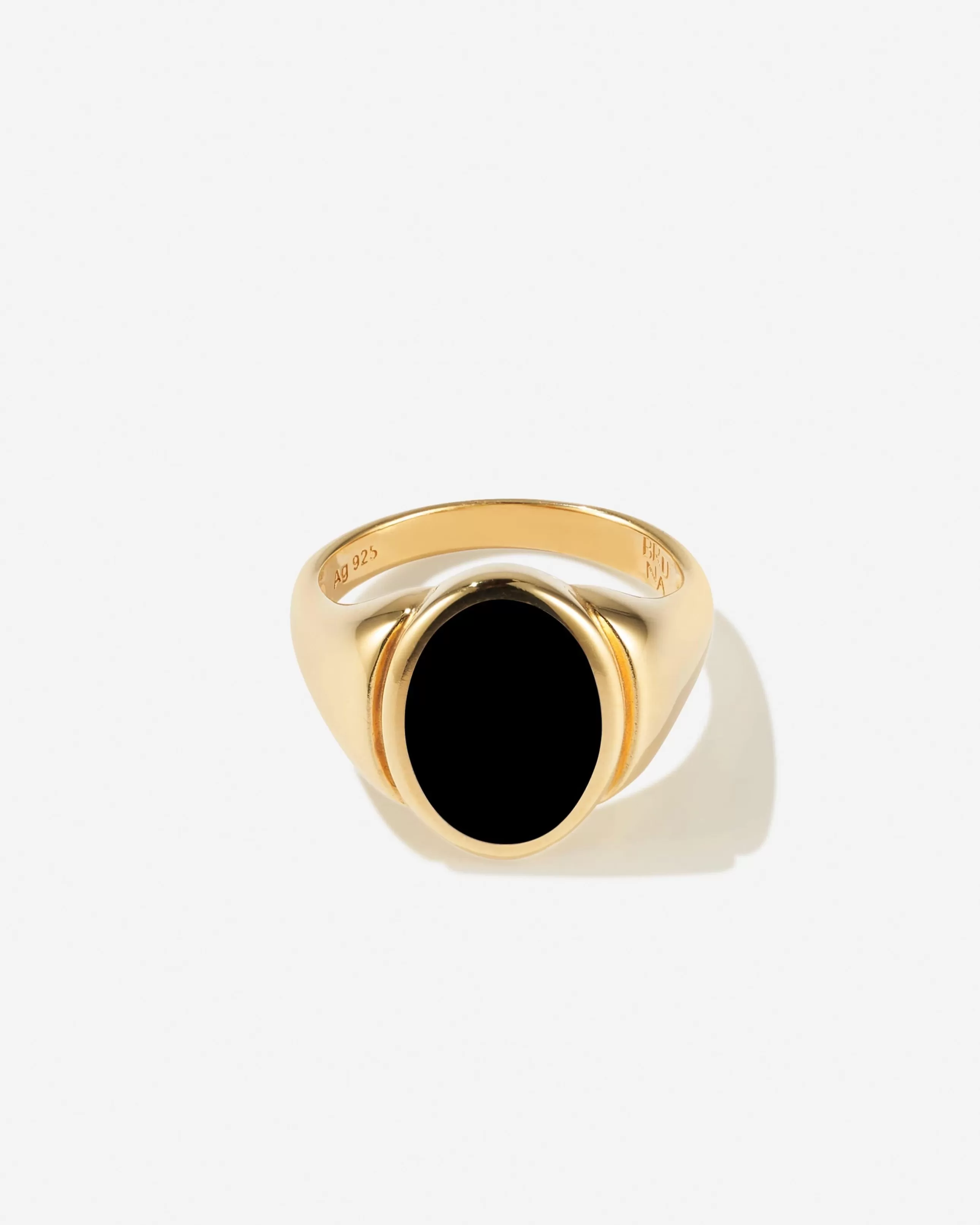 Cheap BRUNA The Label Puglia Onyx Ring Or vermeil 18ct et pierres