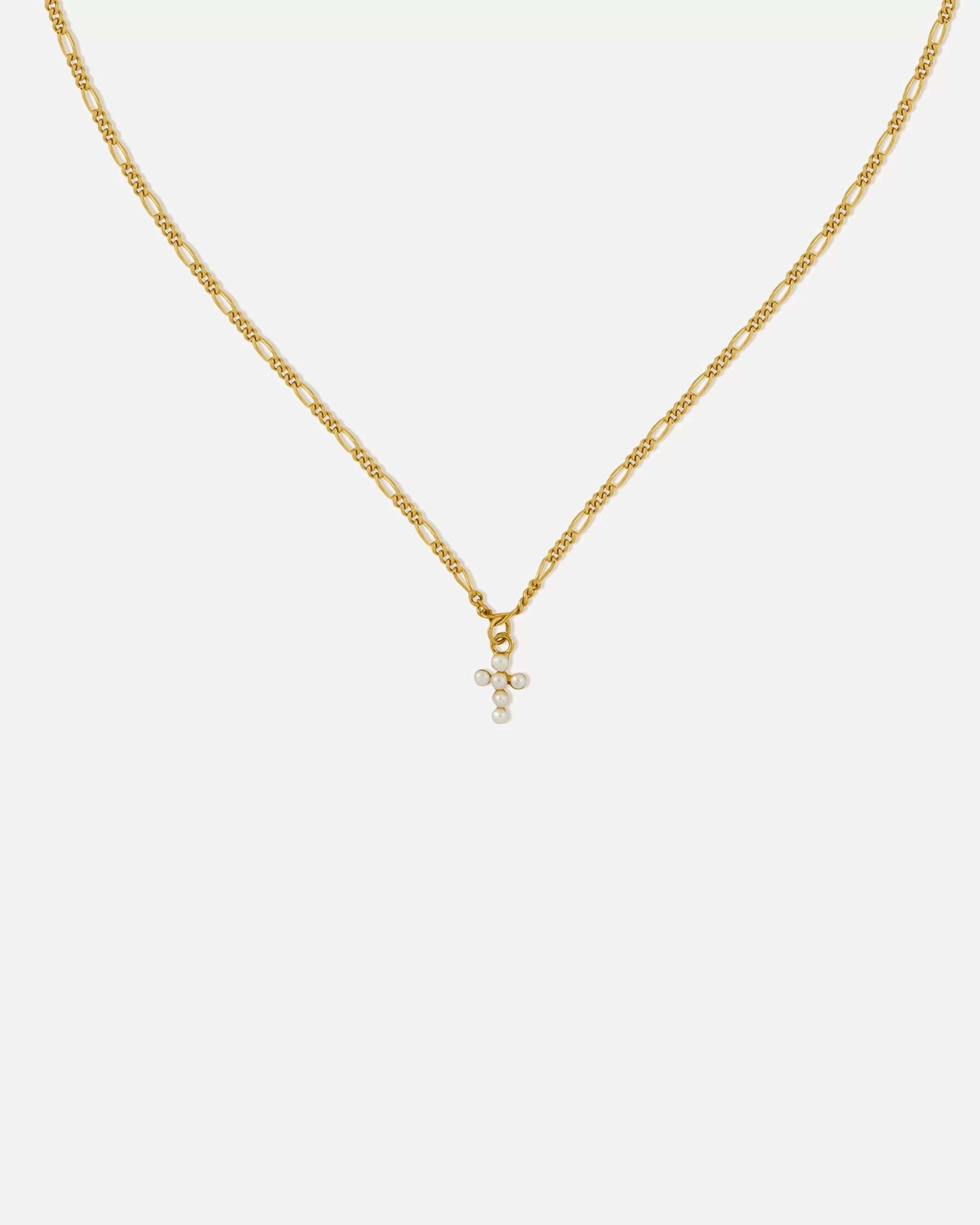 Discount BRUNA The Label Saint-Savin Necklace Or vermeil 18ct et perles