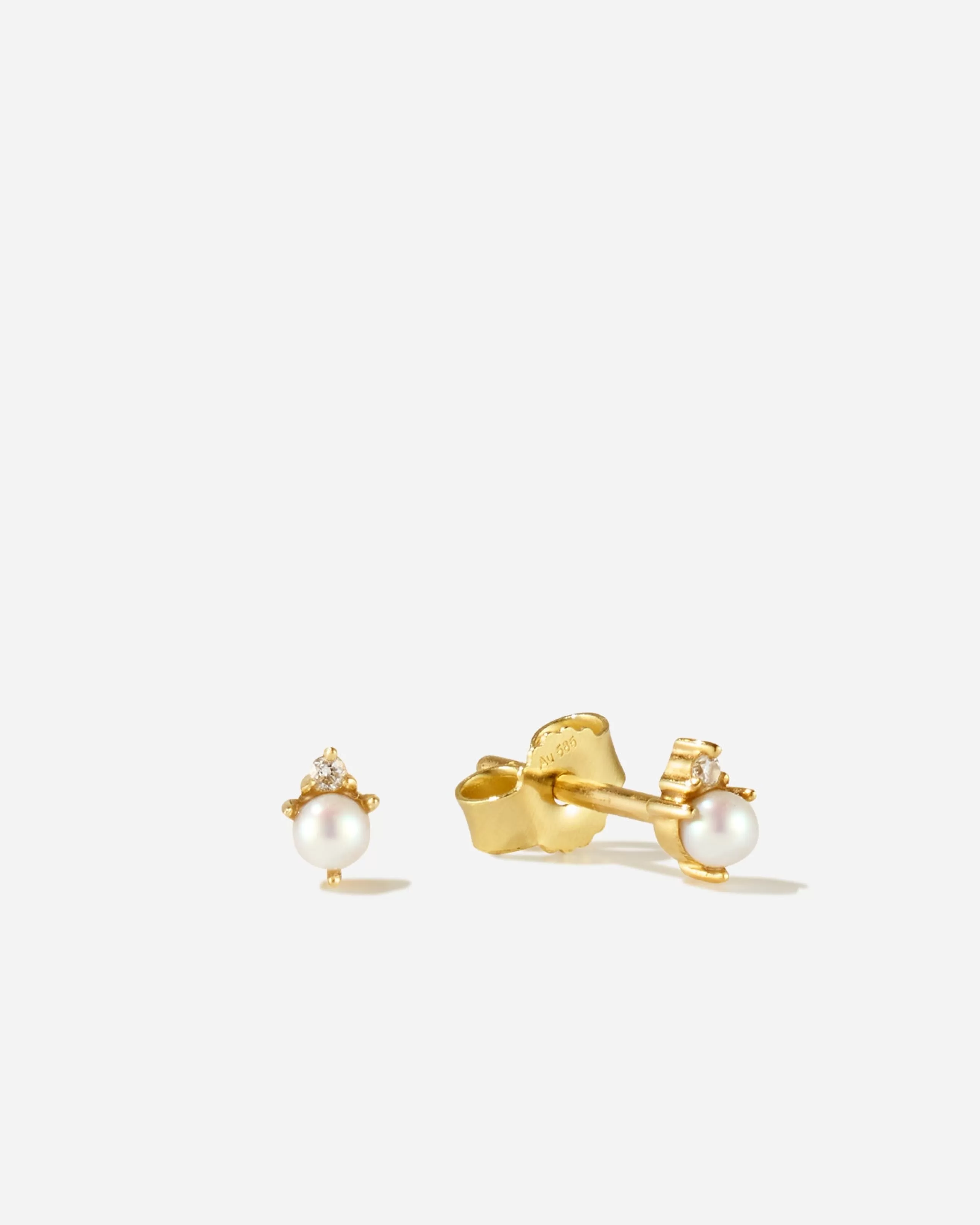 Store BRUNA The Label Tendresse Studs Or jaune 14ct et diamants de laboratoire