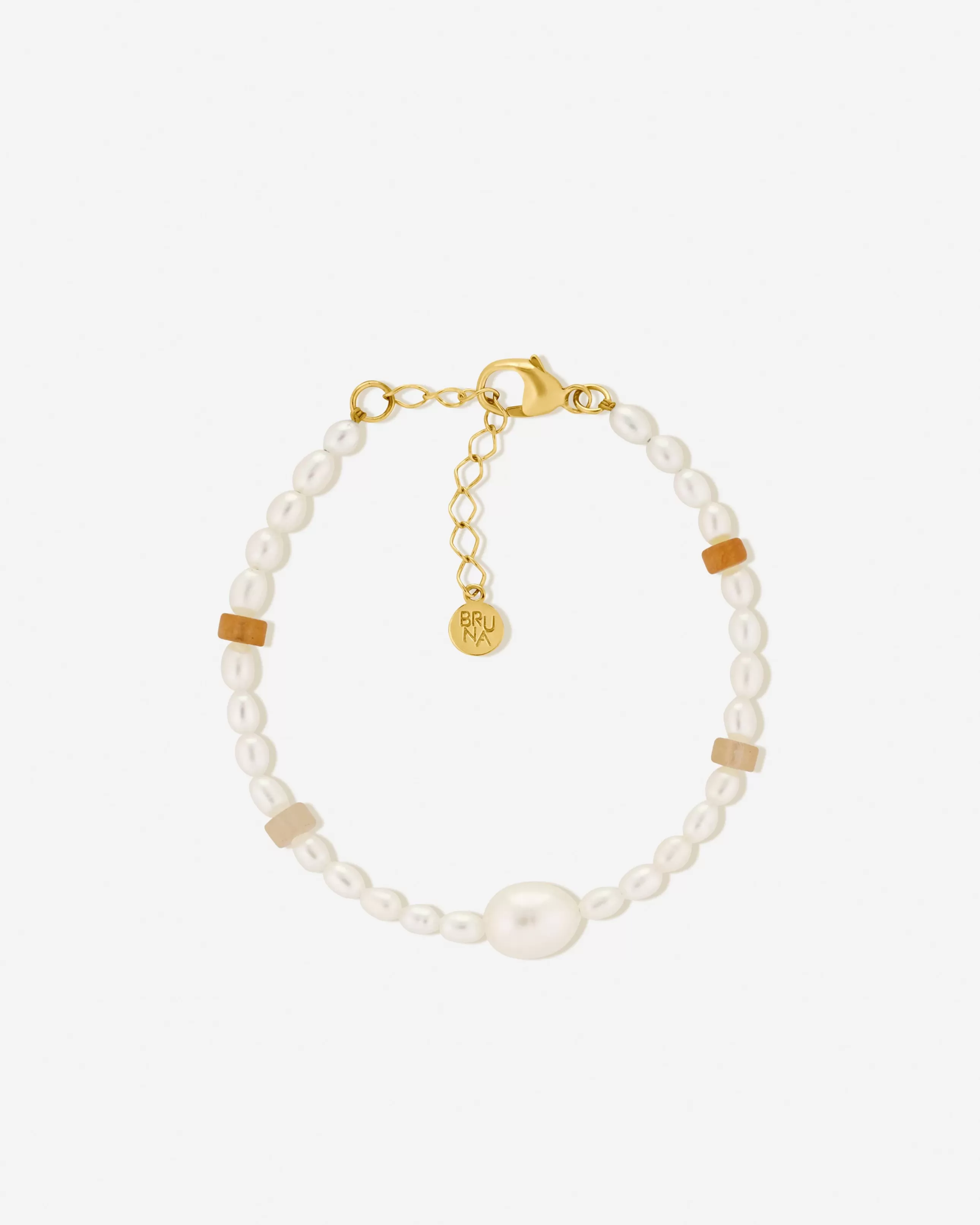 Shop BRUNA The Label Terra Anklet Or vermeil 18ct