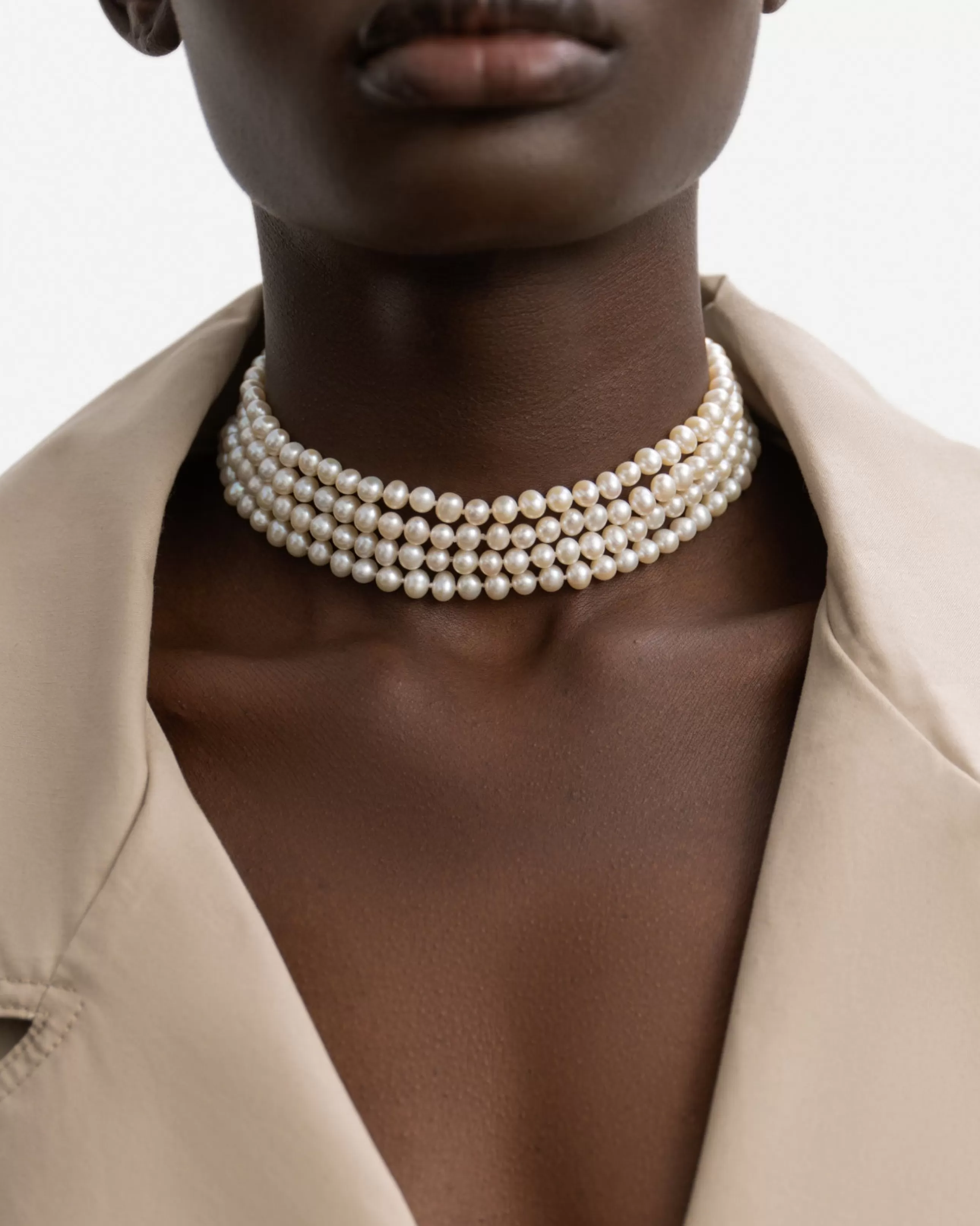 Hot BRUNA The Label Valence Choker Or vermeil 18ct et perles