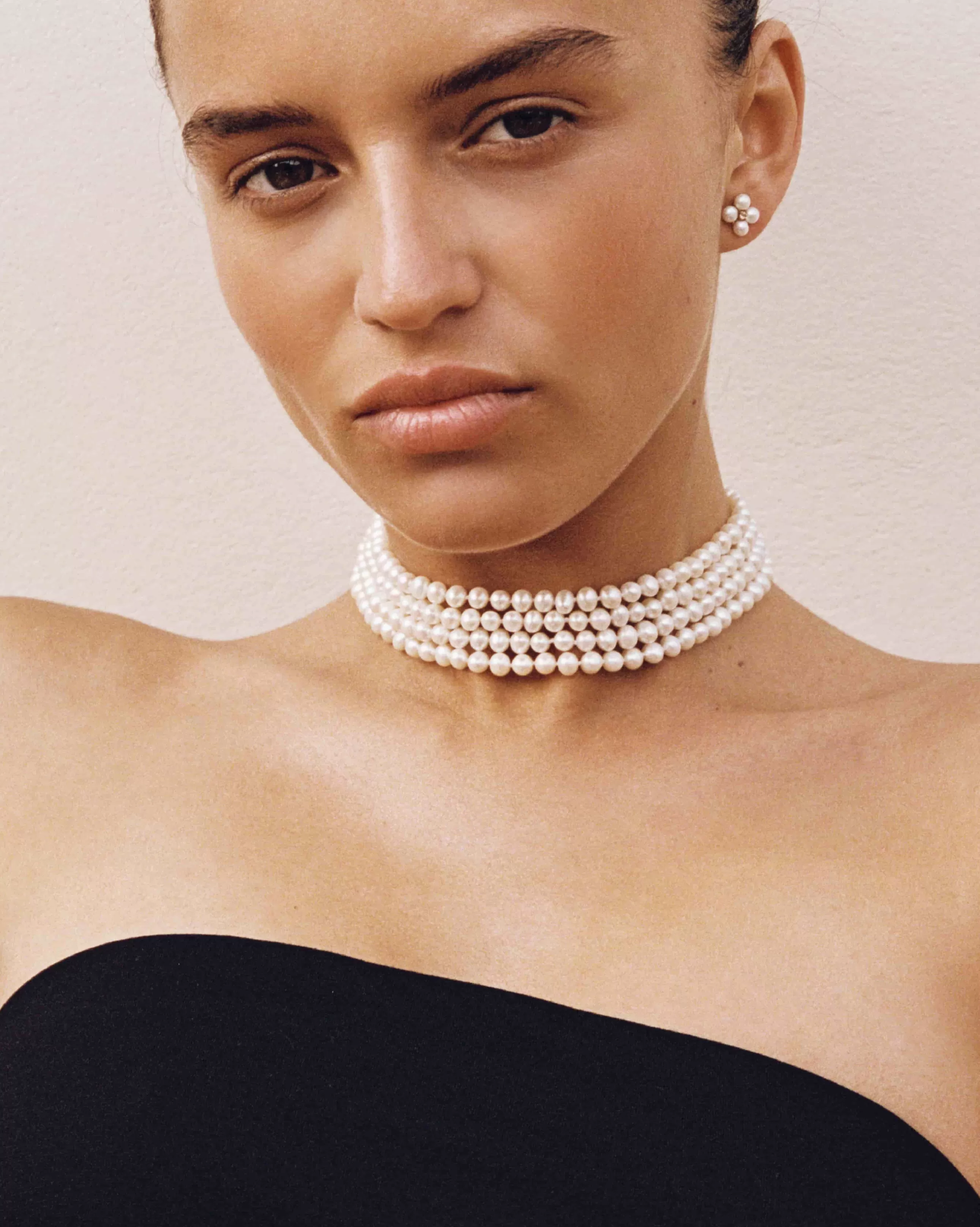 Hot BRUNA The Label Valence Choker Or vermeil 18ct et perles